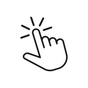 hand click icon symbol vector